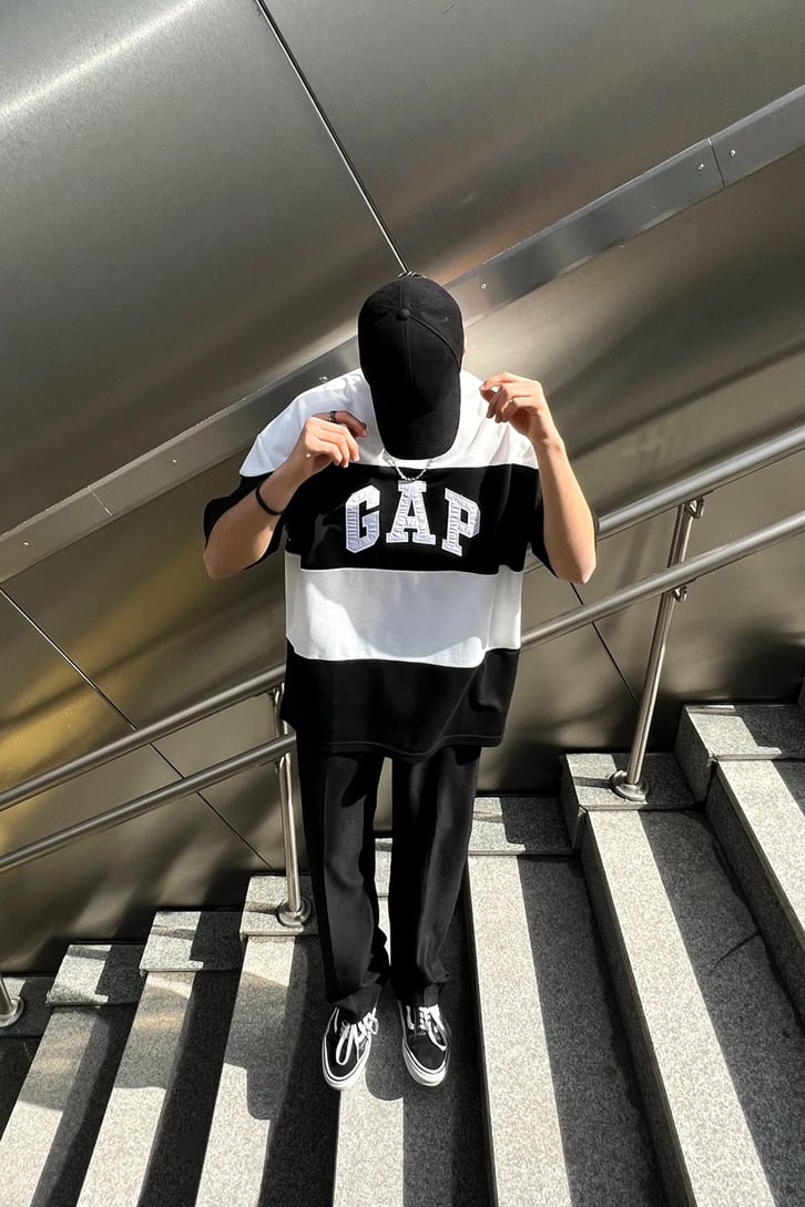 Chest Logo Nakışlı Oversize Tshirt