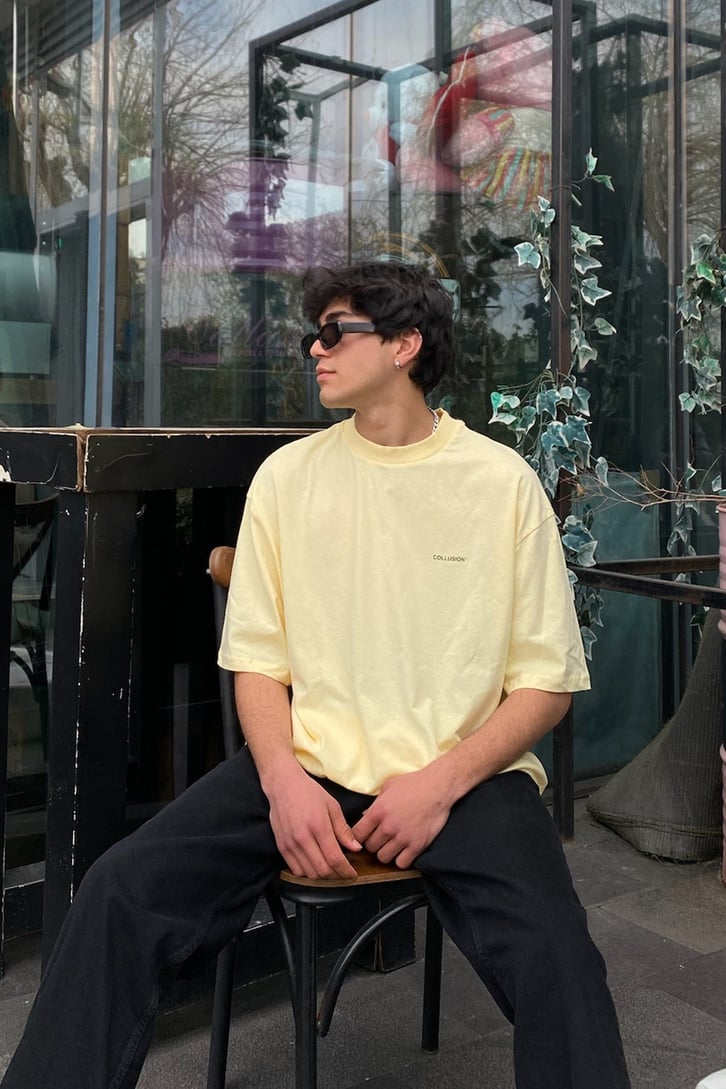 Chest Logo Oversize Basic Tee