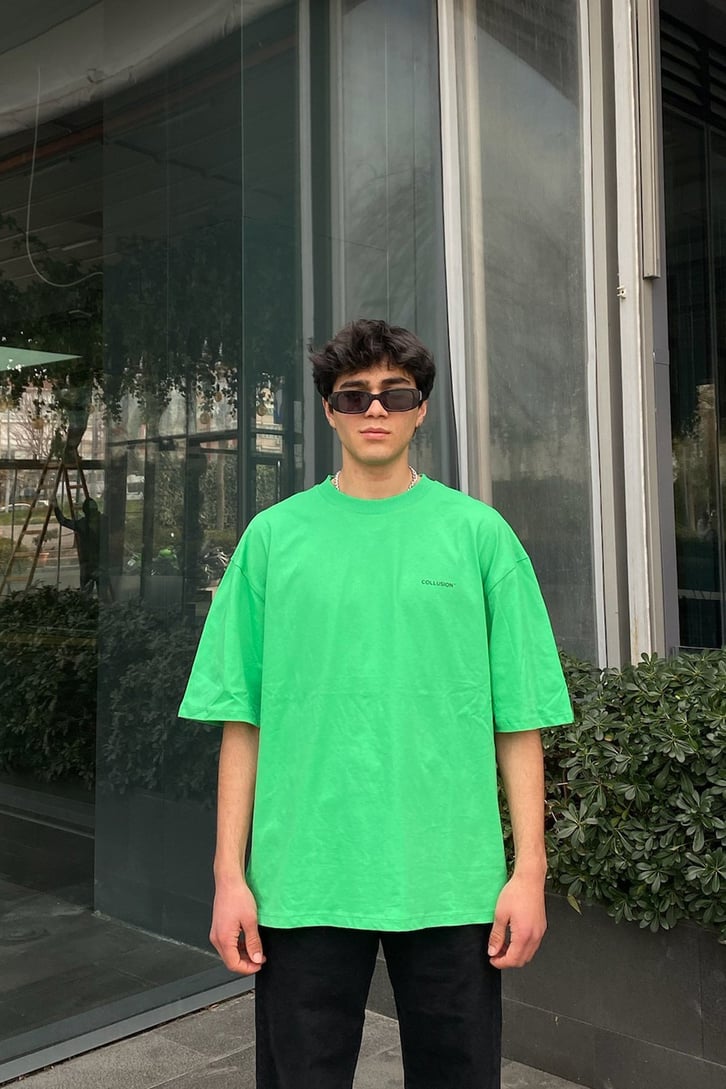 Chest Logo Oversize Basic Tee