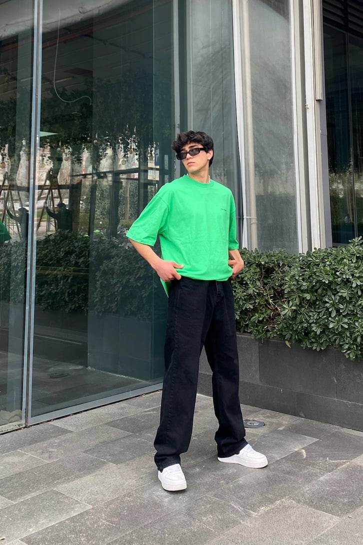 Chest Logo Oversize Basic Tee