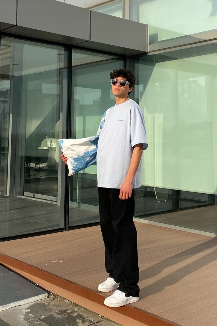 Chest Logo Oversize Basic Tee