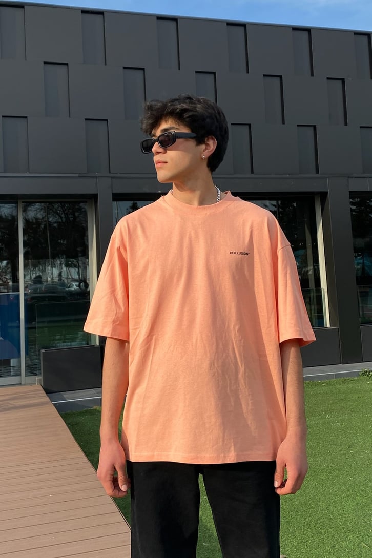 Chest Logo Oversize Basic Tee