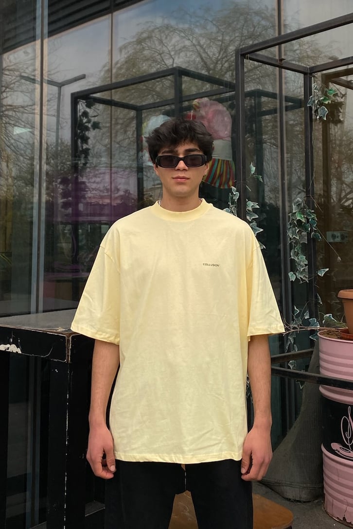Chest Logo Oversize Basic Tee