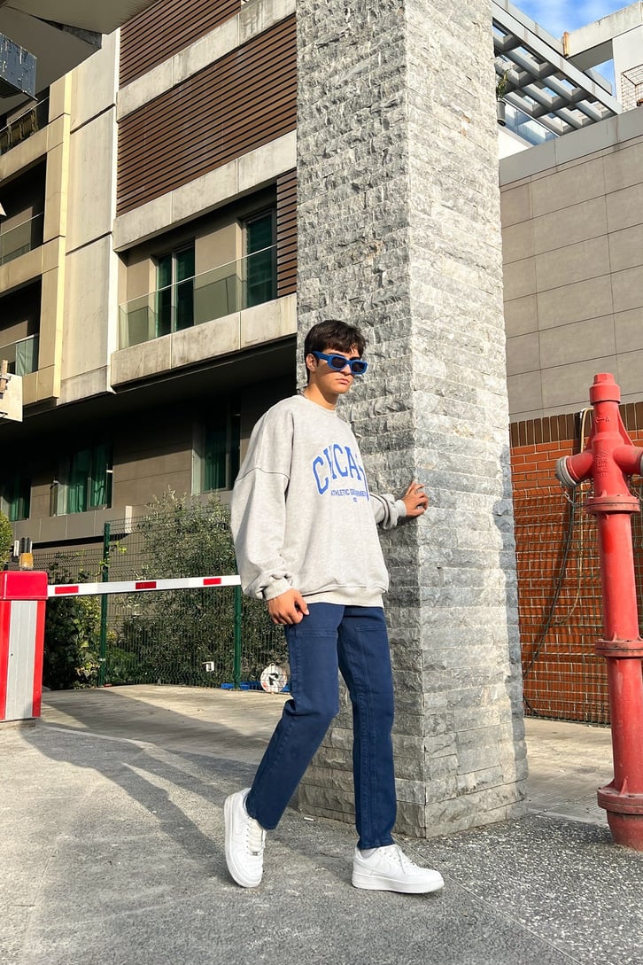 Chicago Baskılı Sweatshirt