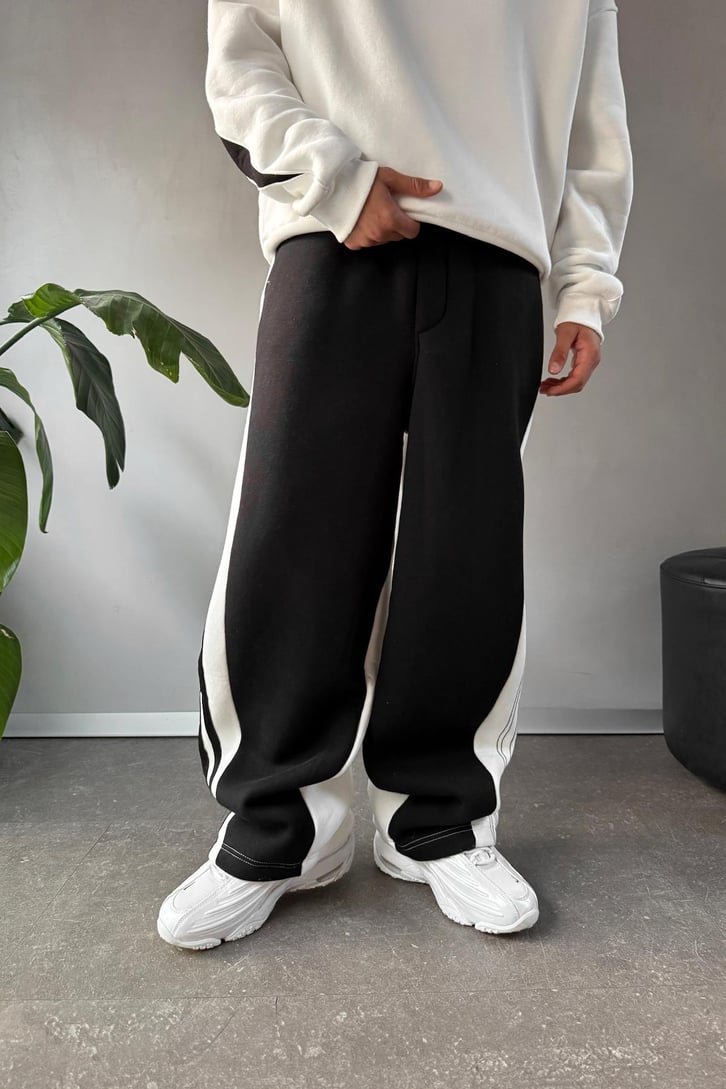 Çift Renkli Baggy Eşofman Altı