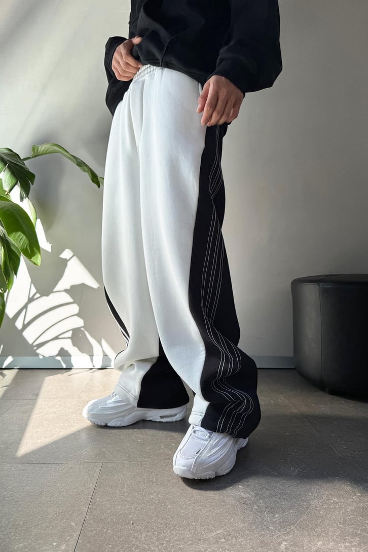 Çift Renkli Baggy Eşofman Altı
