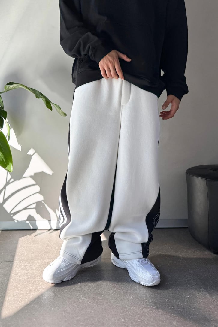 Çift Renkli Baggy Eşofman Altı