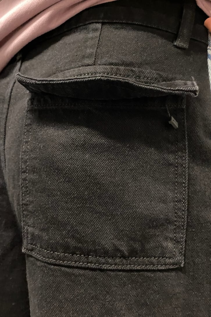 Çift Renkli Urban Baggy Jean