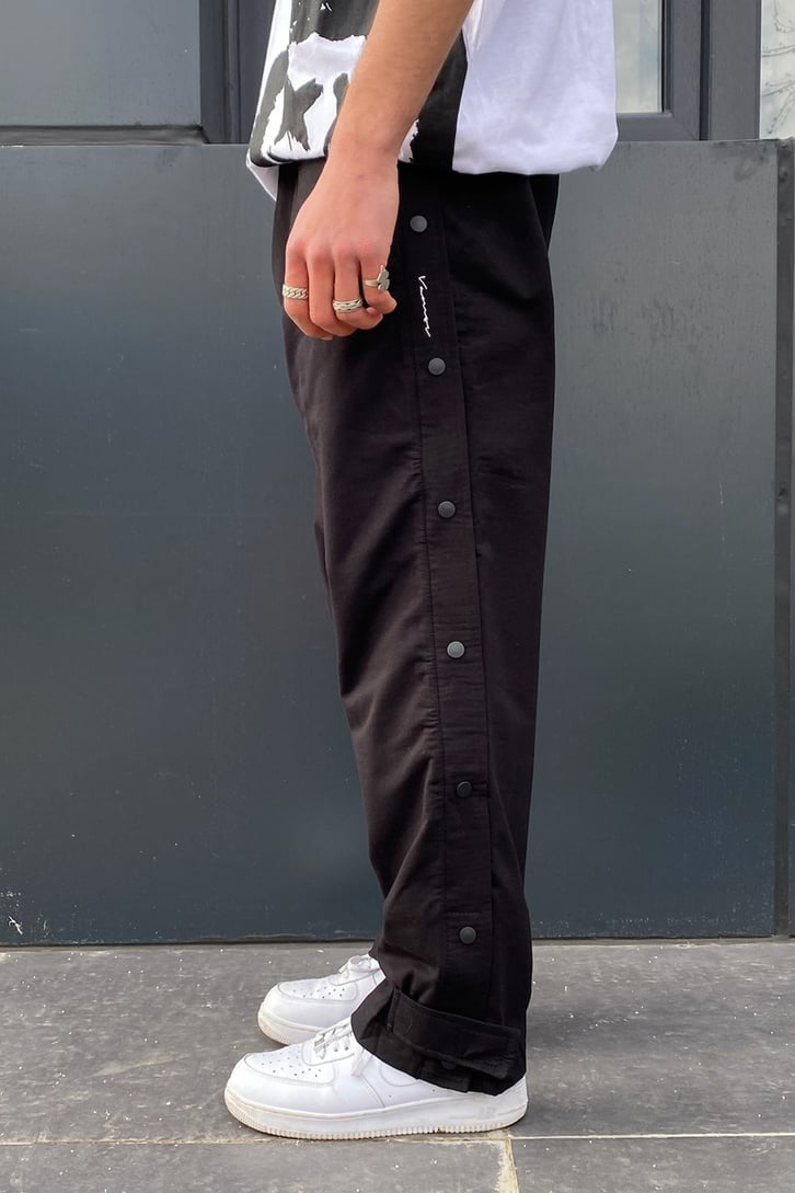 Çıt Çıt Detay Siyah Losse Fit Pant