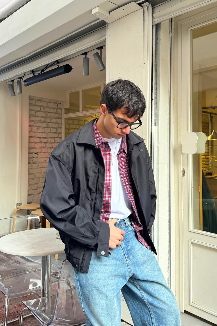 Çıt Çıt Düğmeli Bomber Yağmurluk