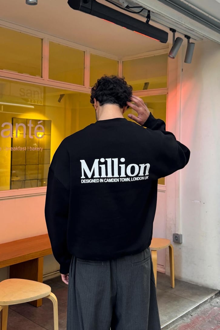 Çıt Çıtlı Bisiklet Yaka Sweatshirt