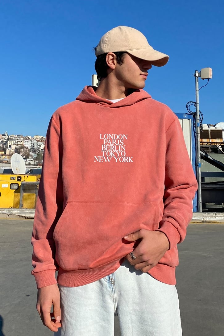Citys of World Printed Regular Fit Hoodie