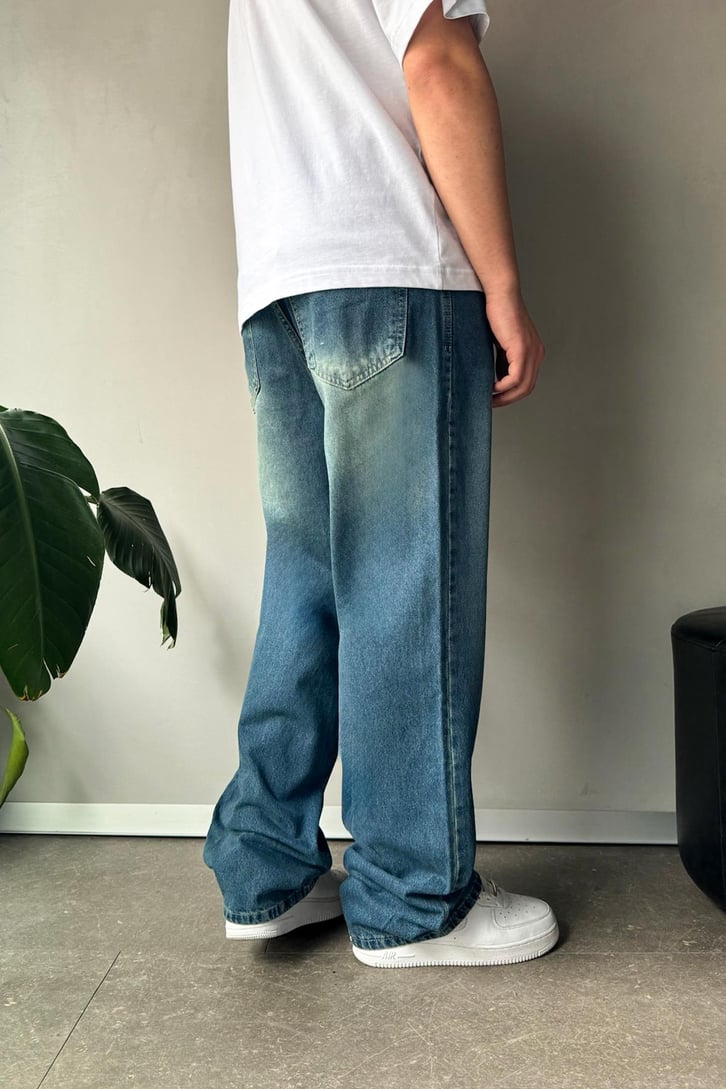 Çizgi Detay Baggy Jean