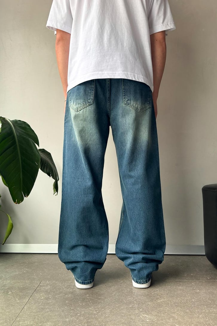 Çizgi Detay Baggy Jean