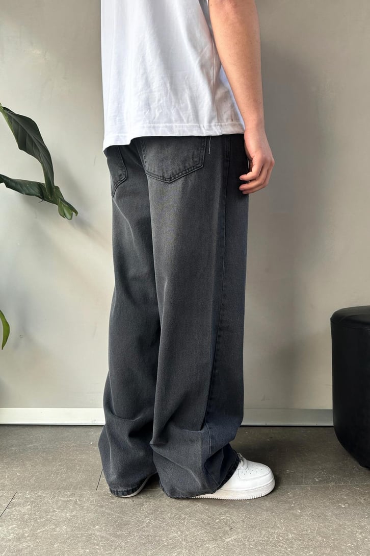 Çizgi Detaylı Baggy Jean