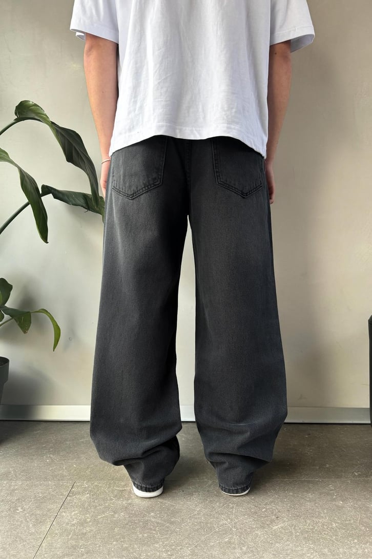 Çizgi Detaylı Baggy Jean