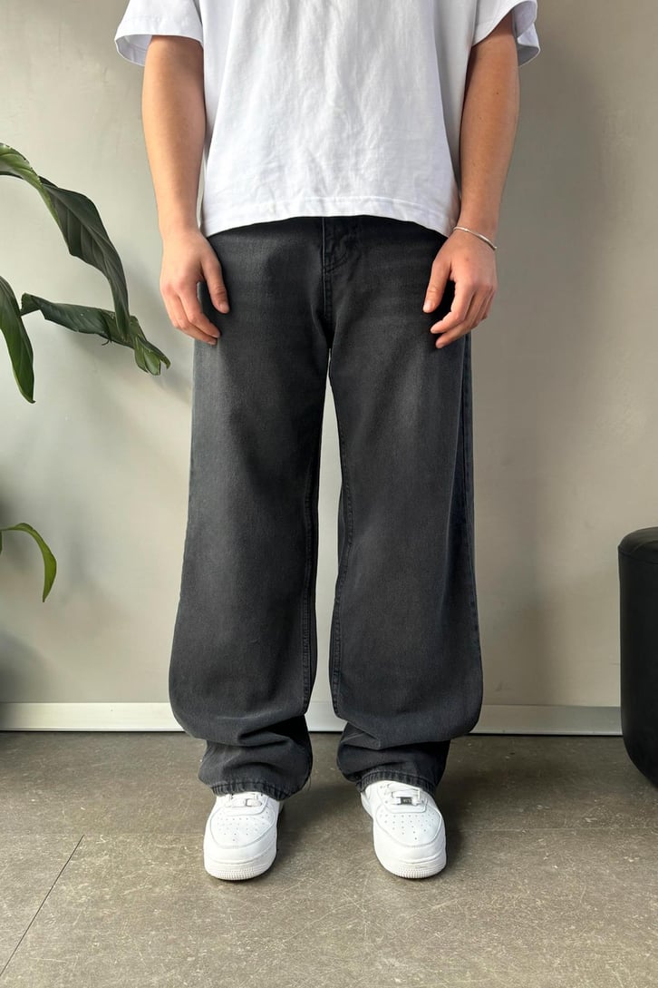 Çizgi Detaylı Baggy Jean