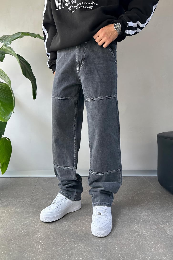 Çizgi Detaylı Regular Jean