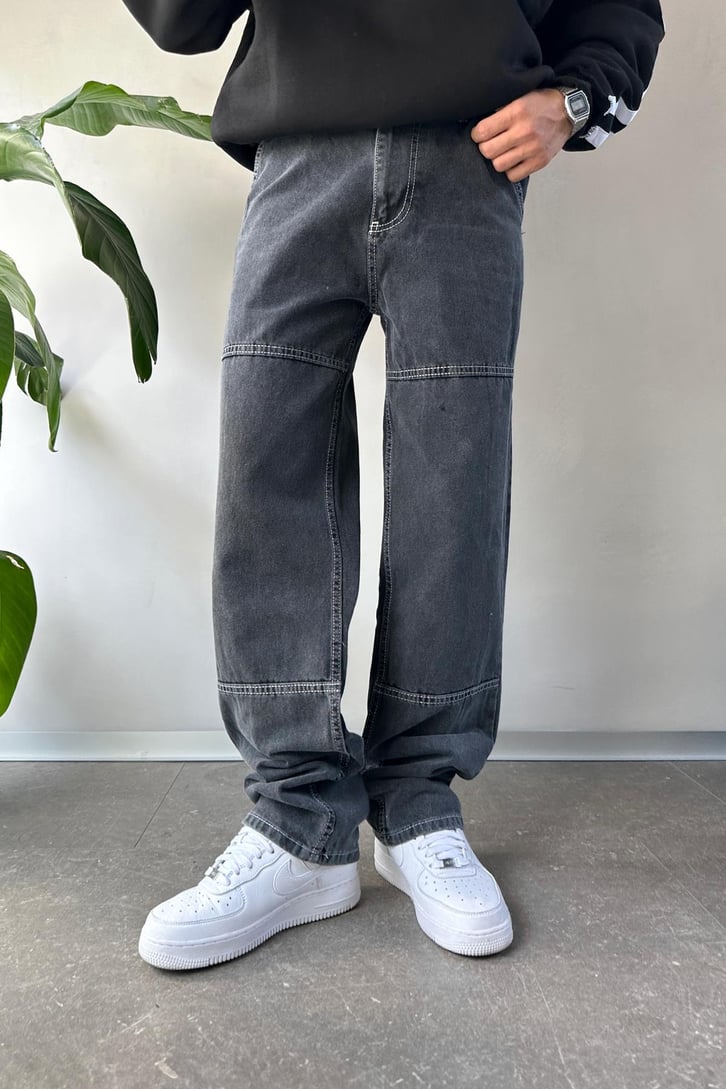 Çizgi Detaylı Regular Jean