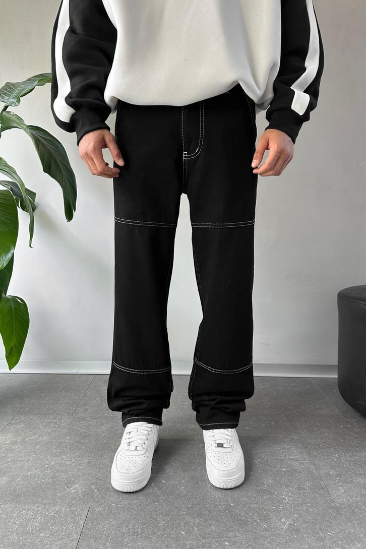Çizgi Detaylı Regular Jean