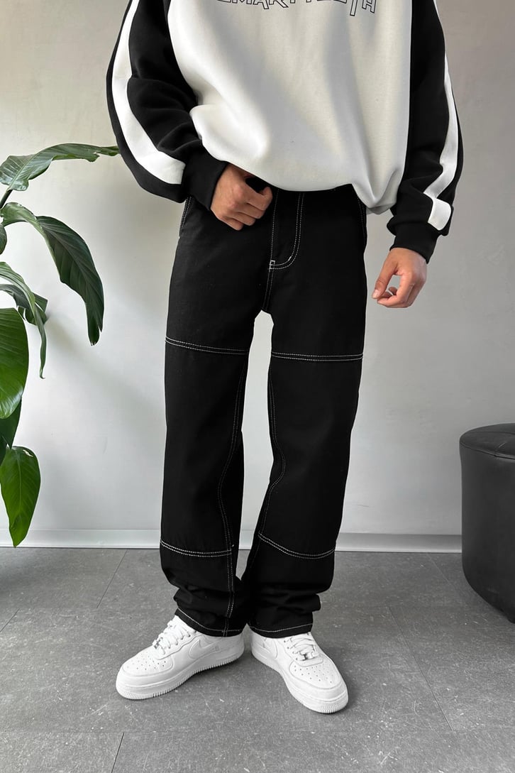 Çizgi Detaylı Regular Jean