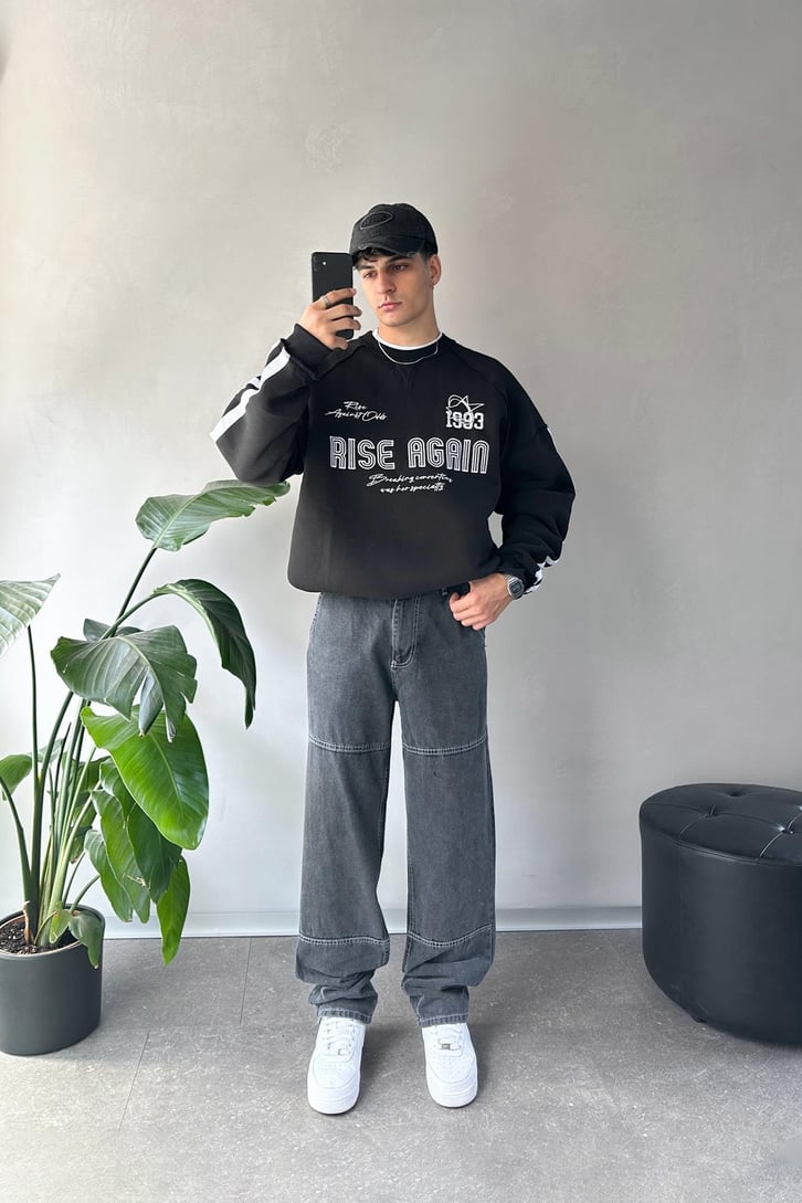 Çizgi Detaylı Regular Jean