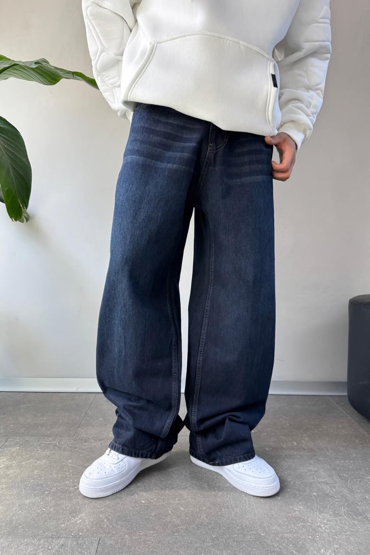 Çizgili Baggy Jean