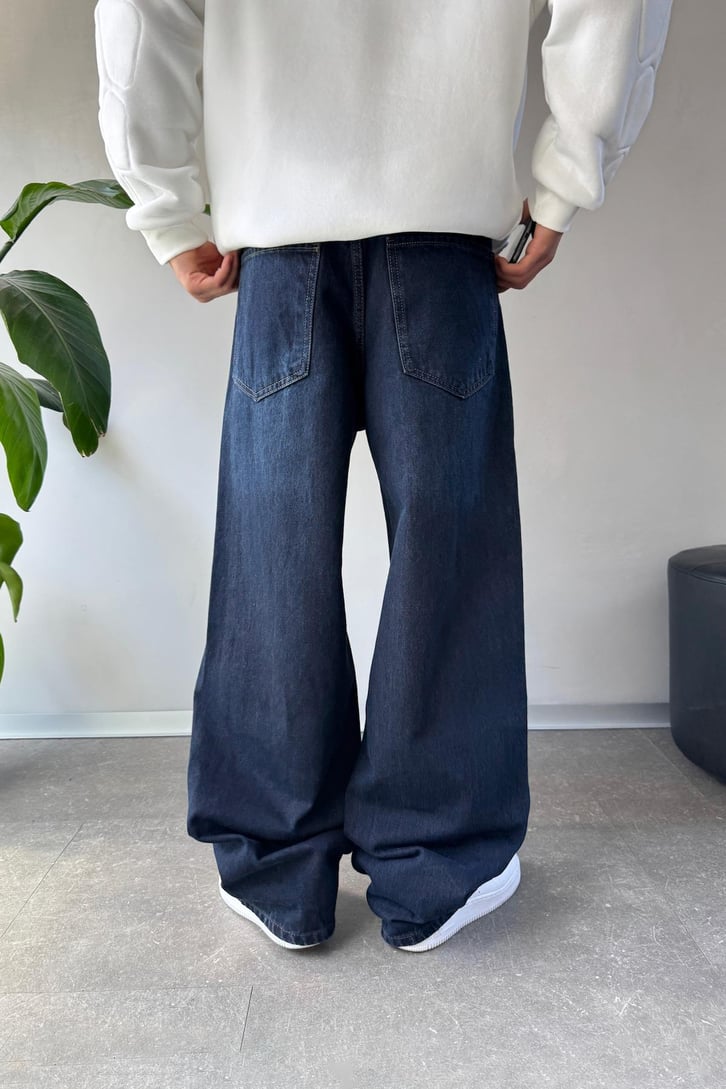 Çizgili Baggy Jean