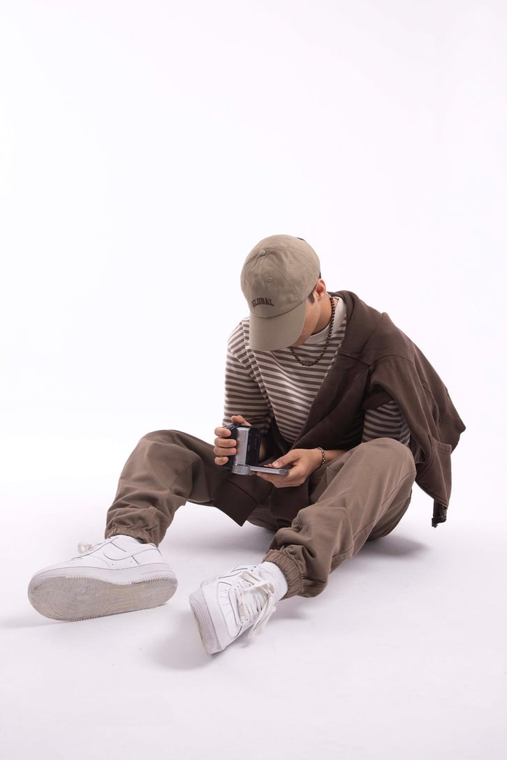 Çizgili Basic Oversize Tshirt
