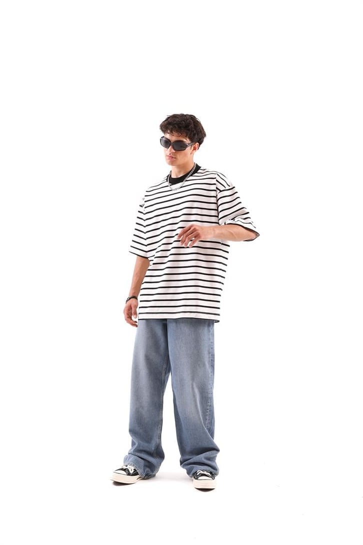 Çizgili Basic tshirt
