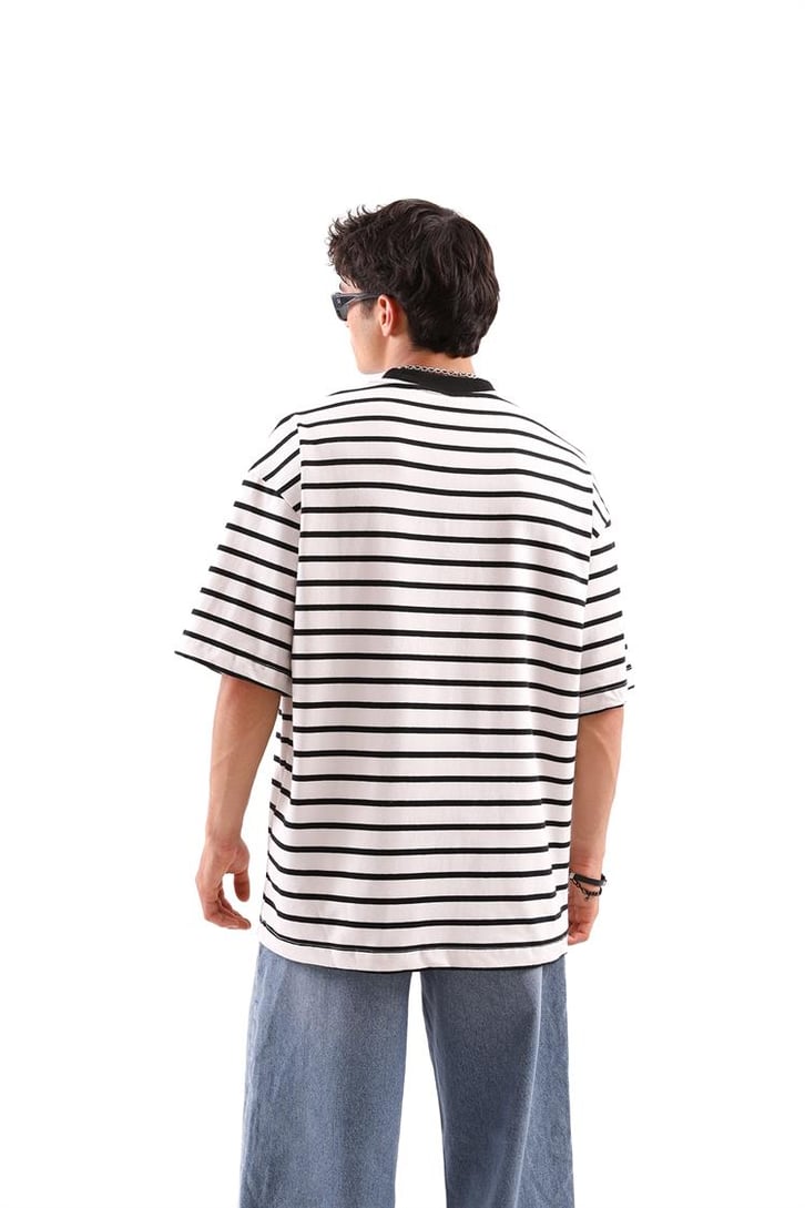 Çizgili Basic tshirt