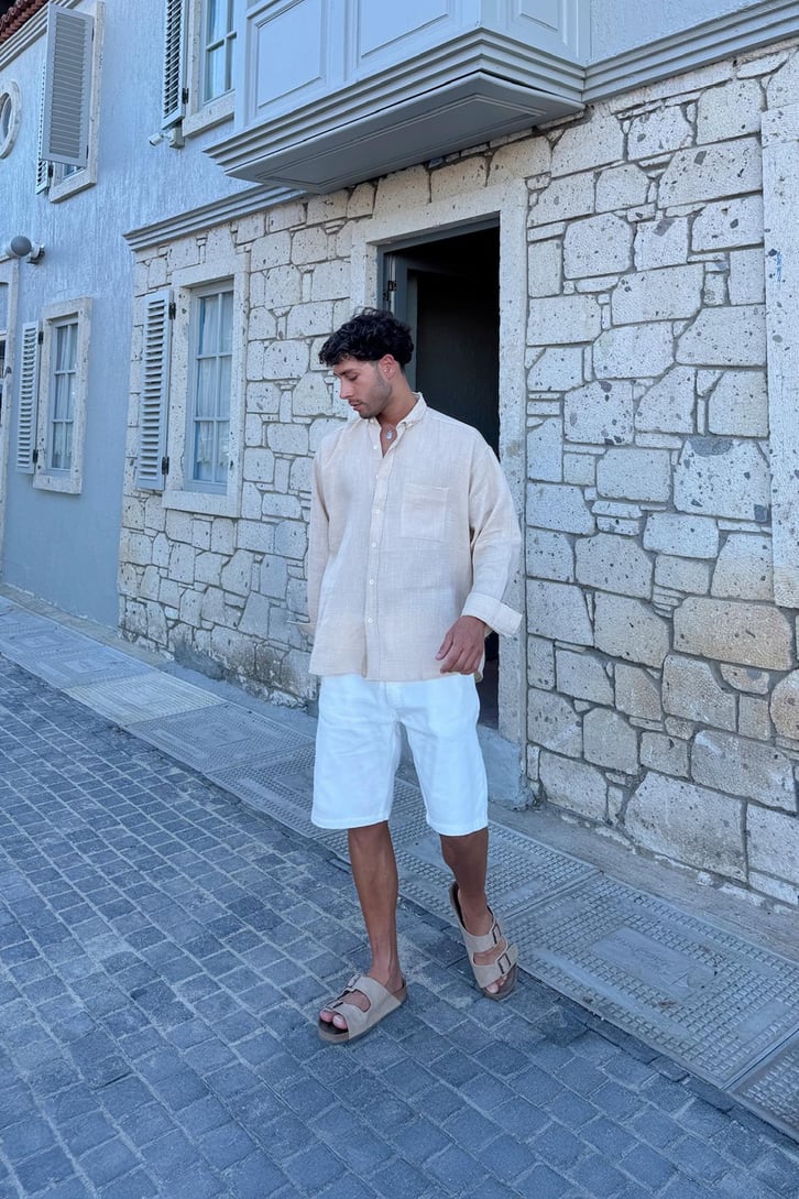Çizgili Oversize Gömlek