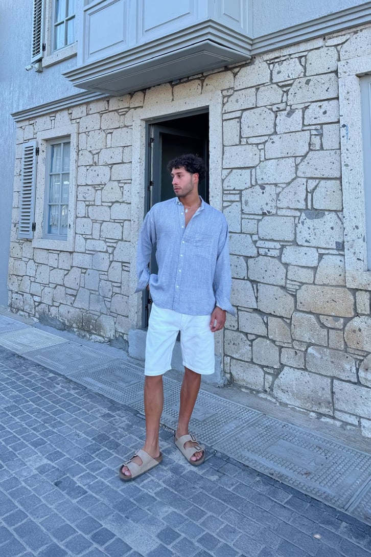 Çizgili Oversize Gömlek