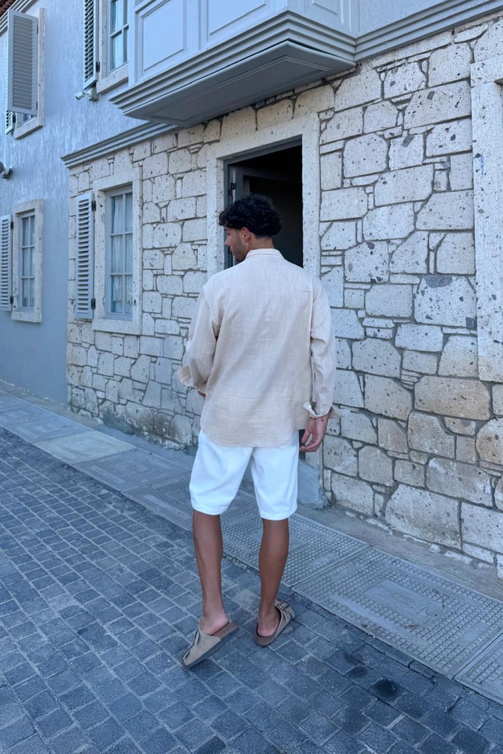 Çizgili Oversize Gömlek