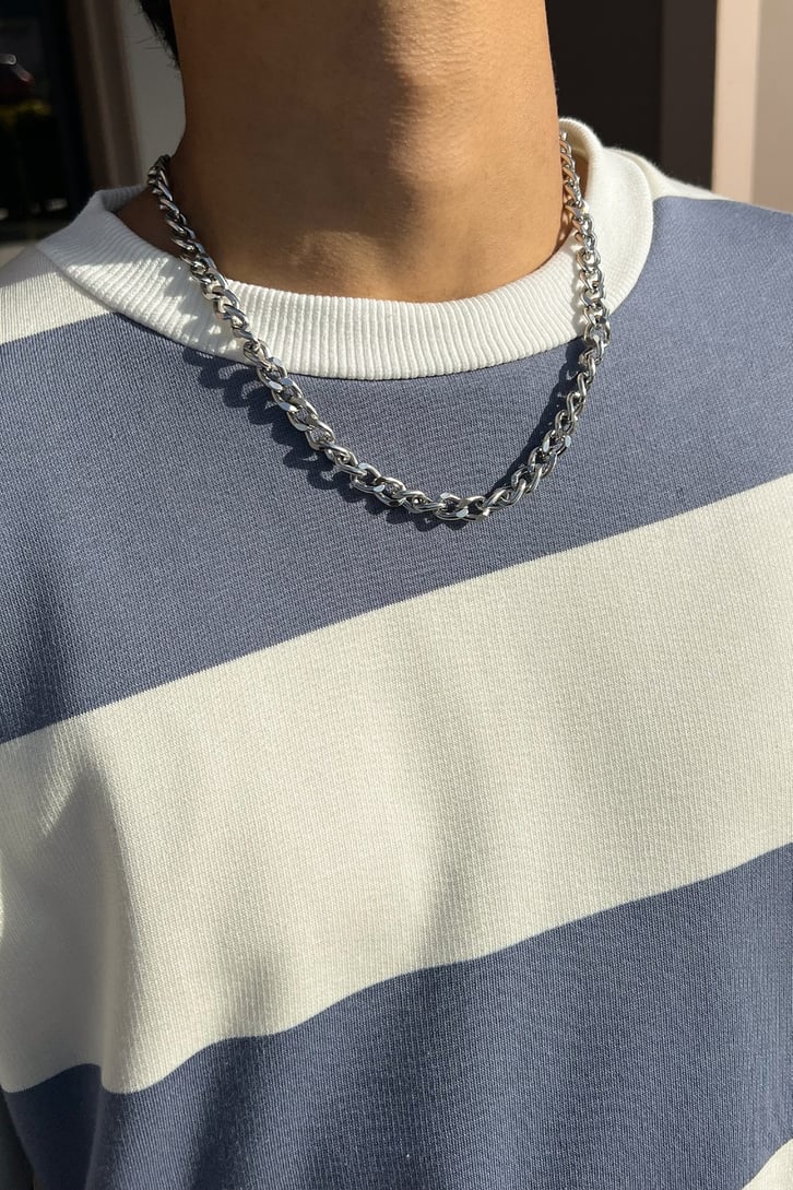 Çizgili Oversize Sweatshirt