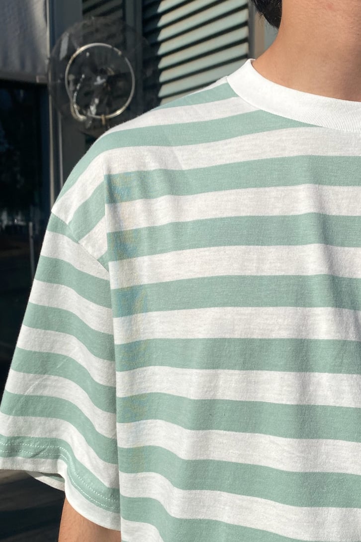 Çizgili Oversize Tshirt