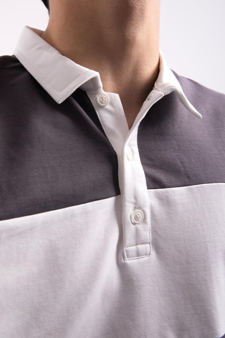 Çizgili  Polo Yaka Tshirt