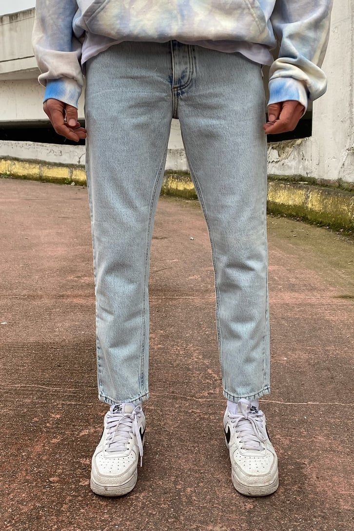 Cllsion İce Blue Mom Fit Jean