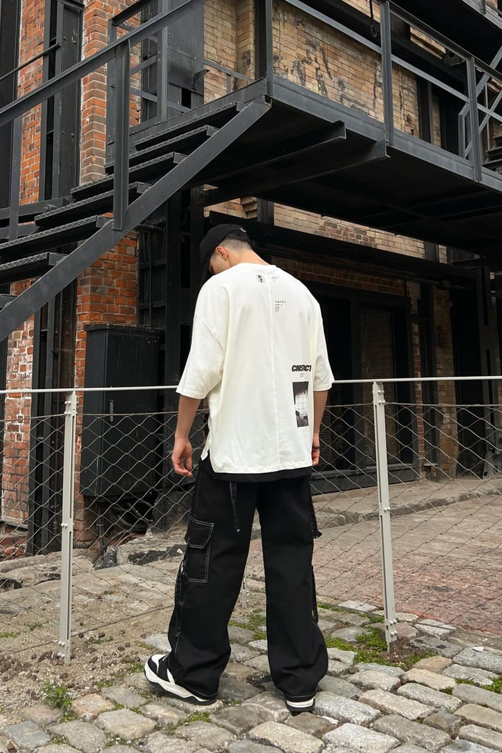 Cnstrct Dikiş Detaylı Oversize Tshirt