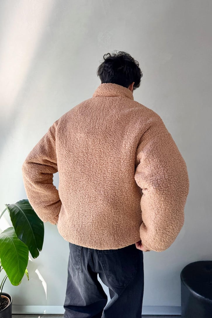 Çok Cepli Peluş Ceket