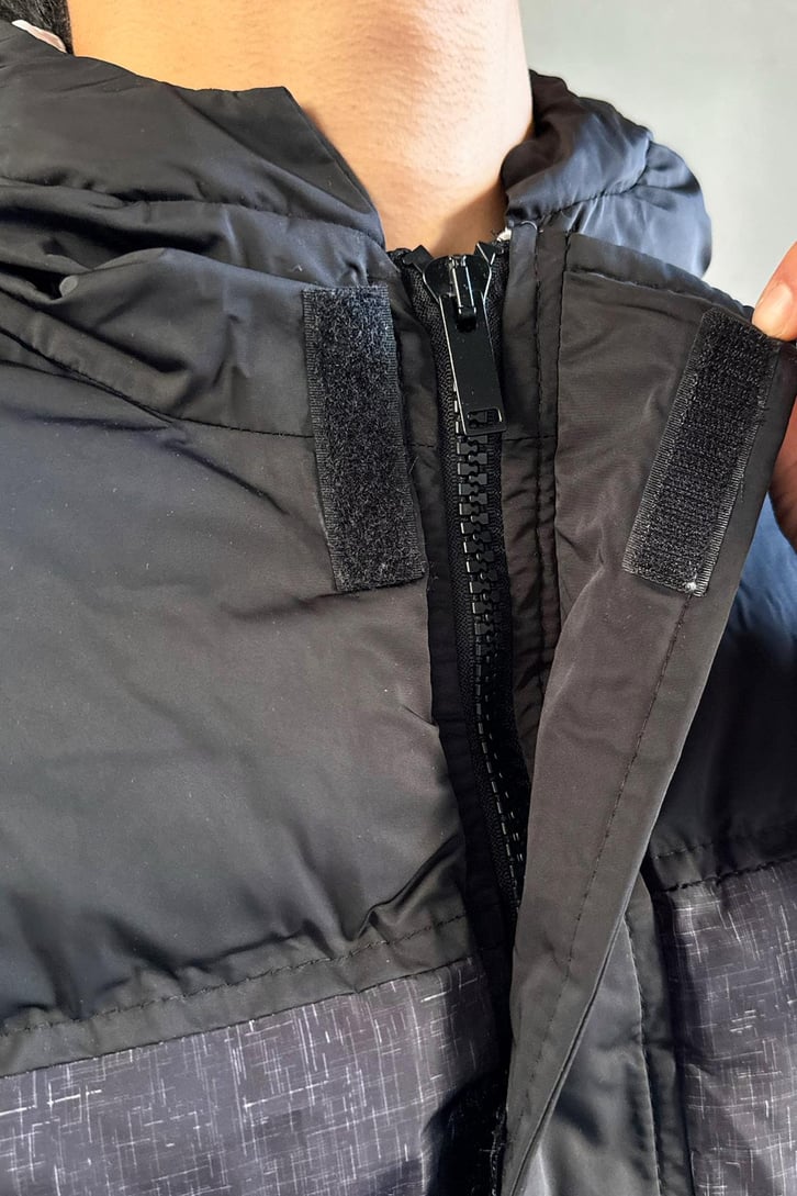 Çok Renkli Cep Detay Şişme Mont