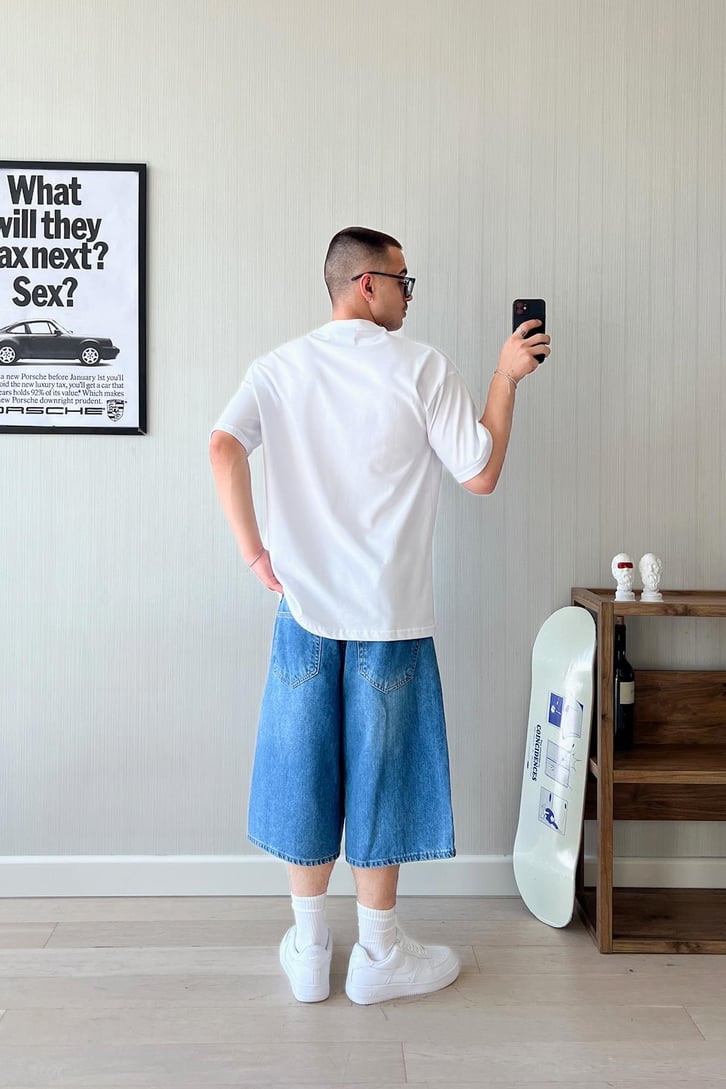 Cold WW Baskılı Oversize Tişört