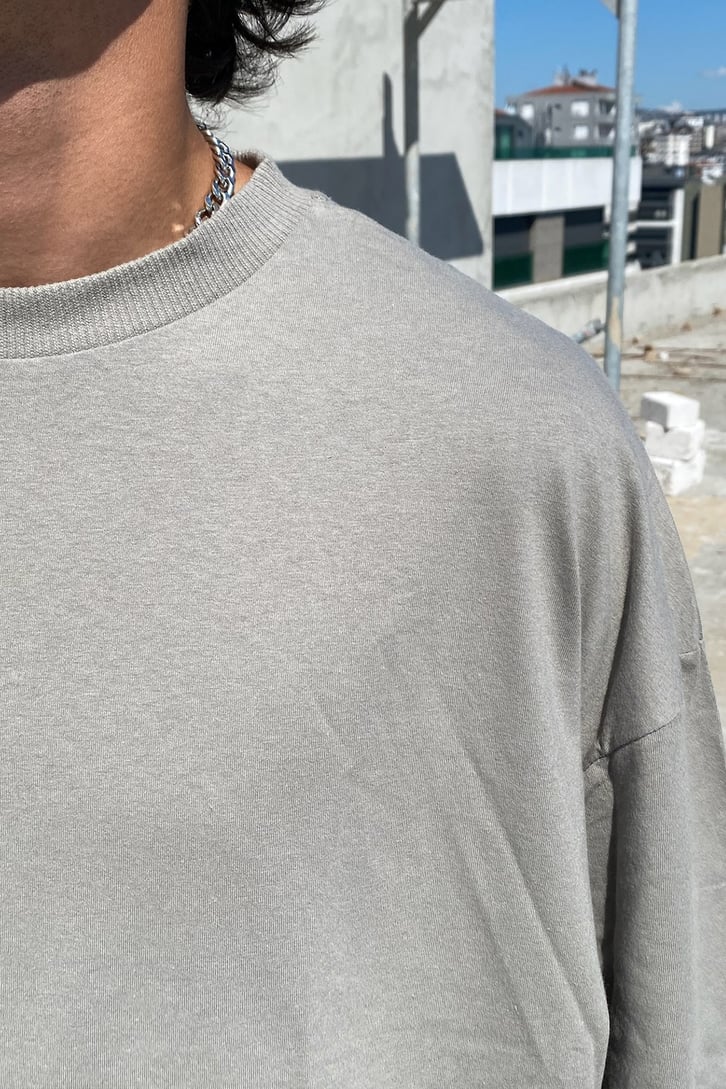 Collusion Sırt Baskılı Çam Yeşilii Oversize Tshirt