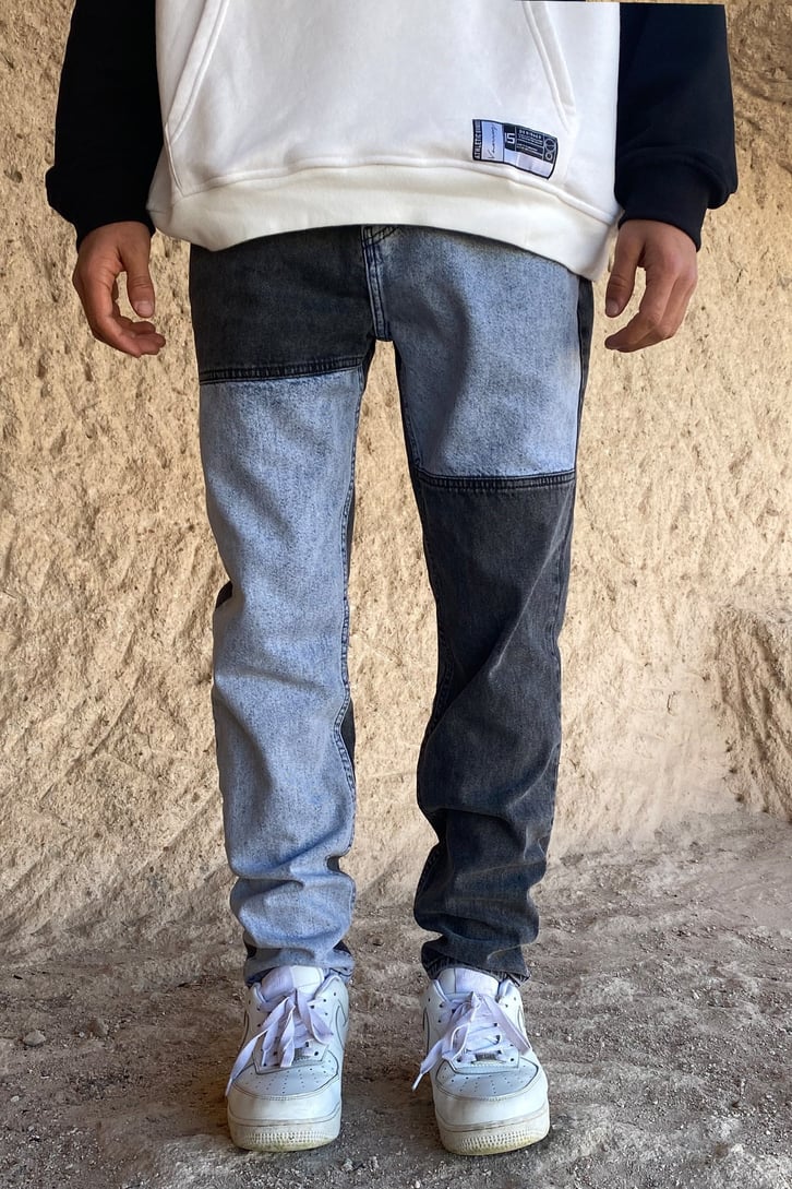 COLOR BLOCK CARROT JEAN