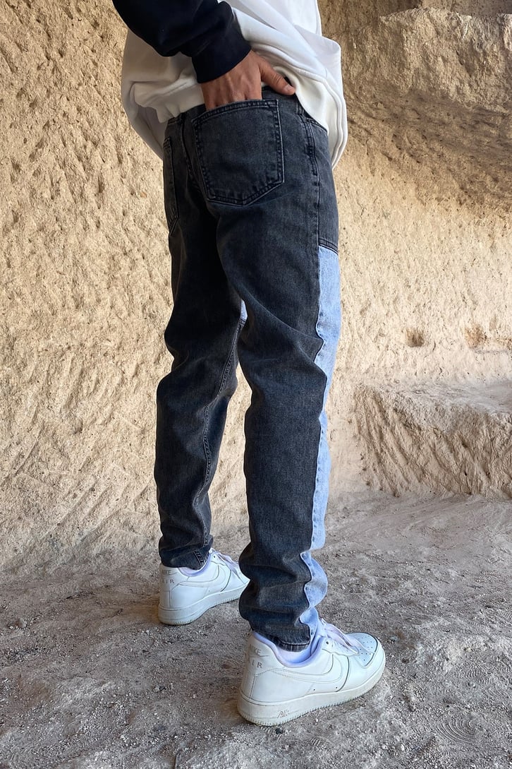 COLOR BLOCK CARROT JEAN