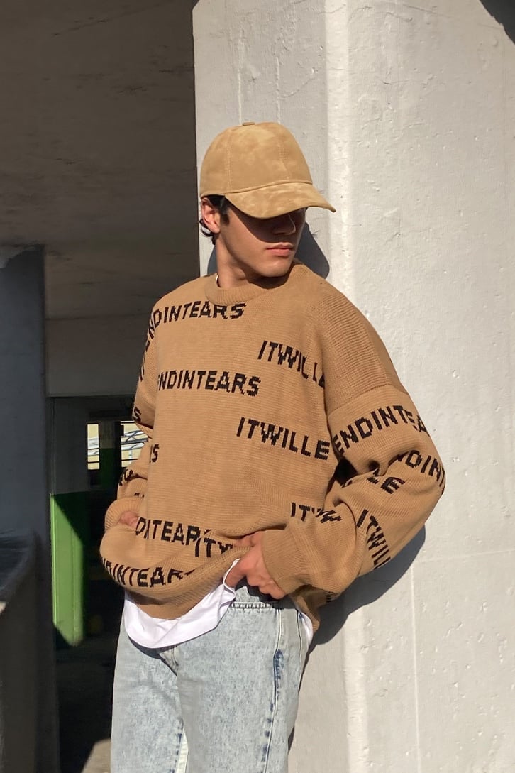 Color Block Collage Style Oversize Hoodie