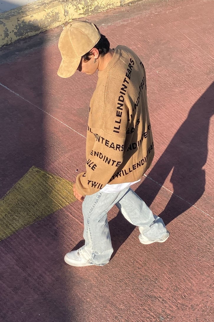 Color Block Collage Style Oversize Hoodie