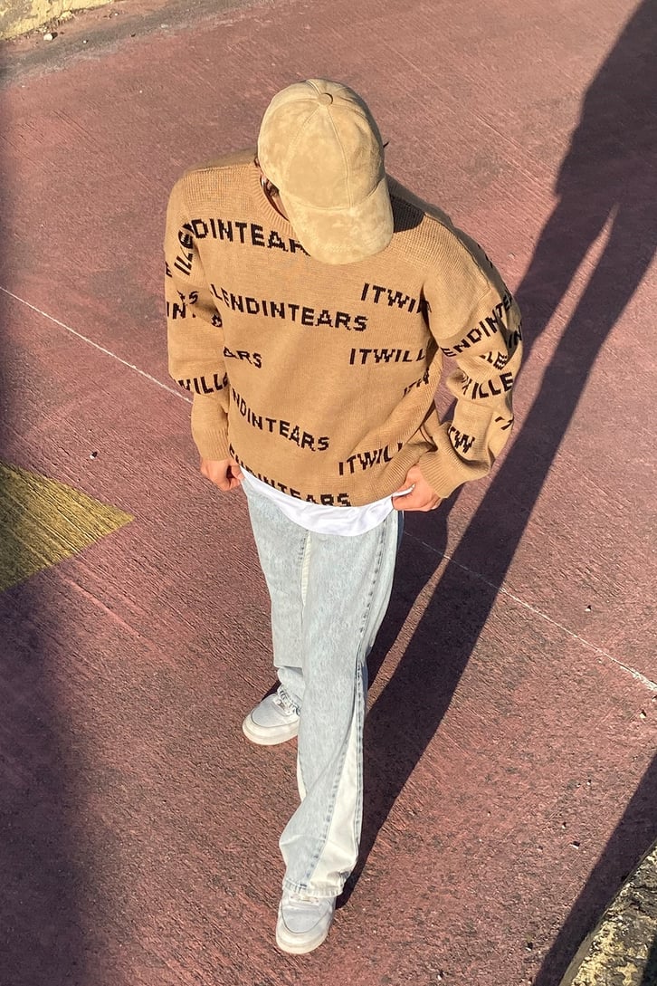 Color Block Collage Style Oversize Hoodie
