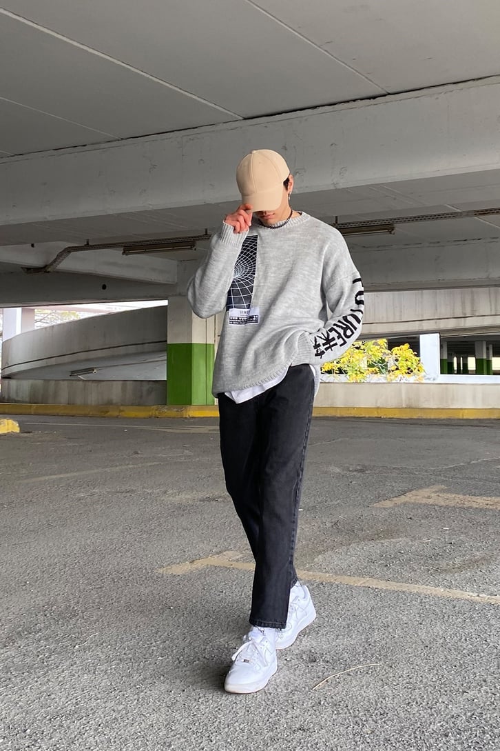 Color Block Collage Style Oversize Hoodie