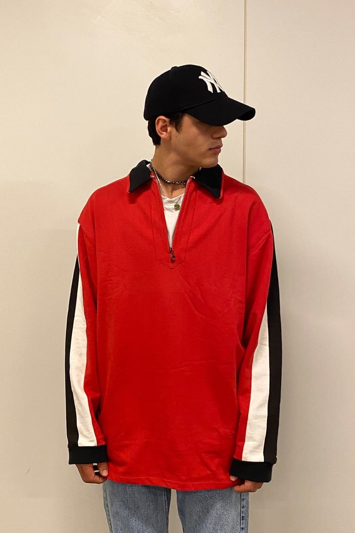 Color Block Kapitone Sırt Detay Sweatshirt